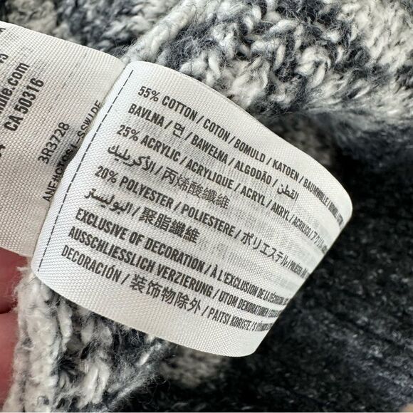 Hollister Open Front Aztec Cardigan Sweater Nordic Sz S - Picture 8 of 9